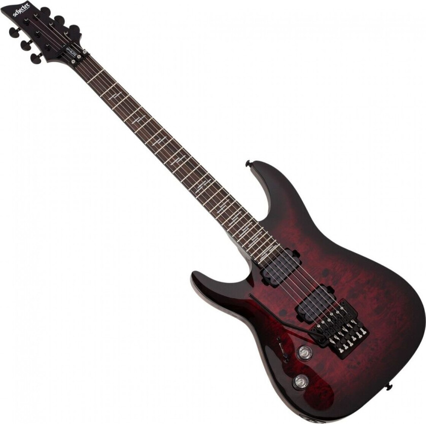 Schecter Omen Elite-6 FR Left Handed Black Cherry Burst