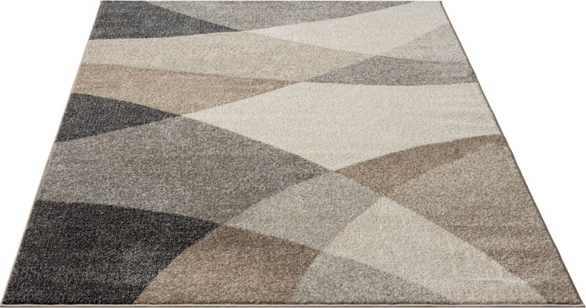 Gulvteppe - 160x220 cm - Beige med mønster - Thales - Nordstrand Home
