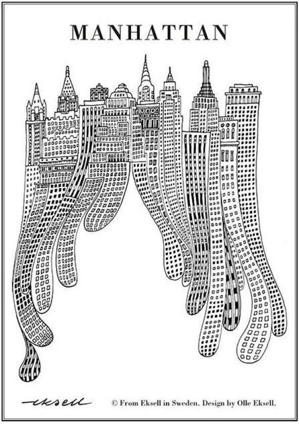 Manhattan plakat 50x70 cm
