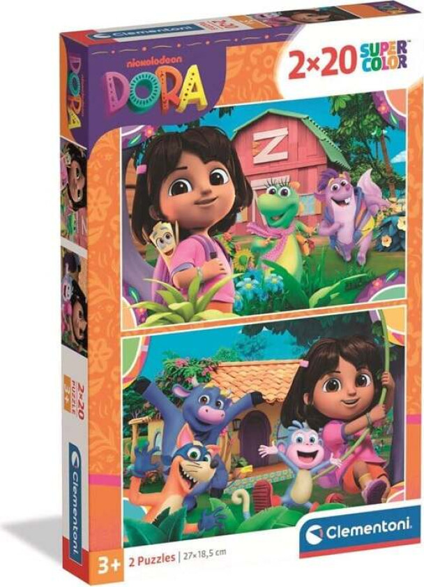 Puzzle Dora The Explorer 2025 2x20 pieces Gulv