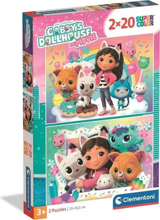 Puzzle Gabby'S Dollhouse 2026 2x20 pieces Gulv