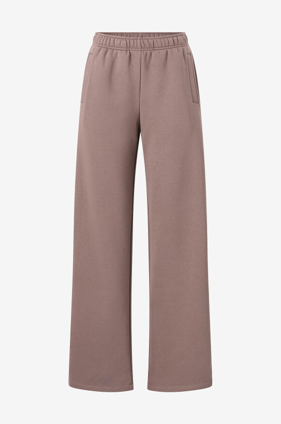 Sweatpants Wide Leg Pants - Brun