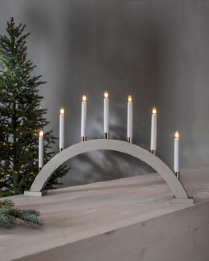 Lysestake Gillian 40 cm Beige