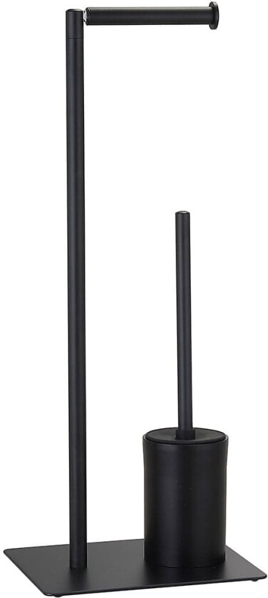 Vippe 3i1 Toalettrullholder + Toalettbørste - Matt Sort