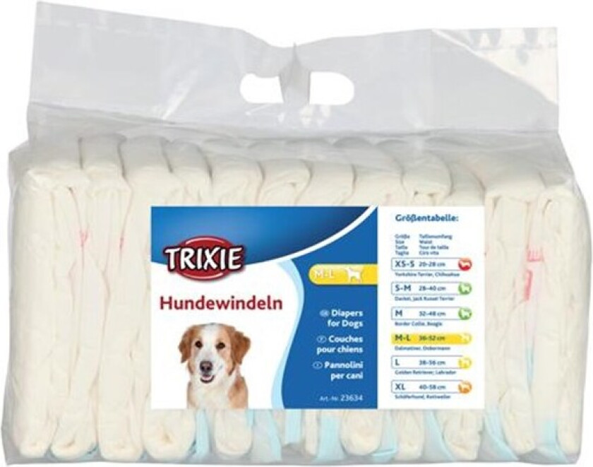 Bilde av bind for tisper - Str M-L: 36-52 cm, 12 Stk