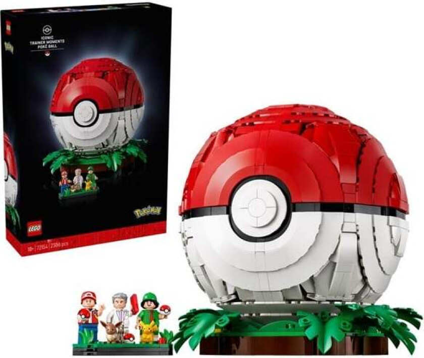 Pokémon 72154 Pokéball med ikoniske Trenerøyeblikk