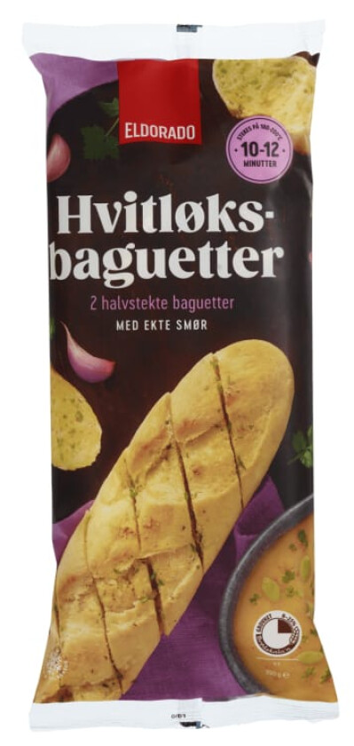Hvitløksbaguetter 2pk 350g