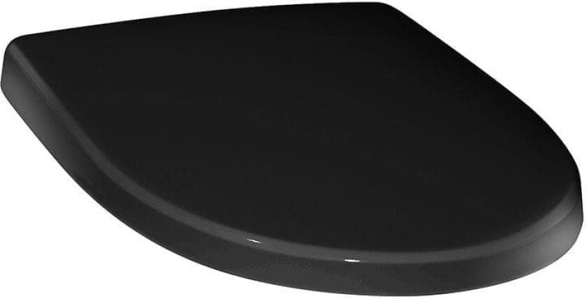 Nautic H WC-sete svart, med hengsel