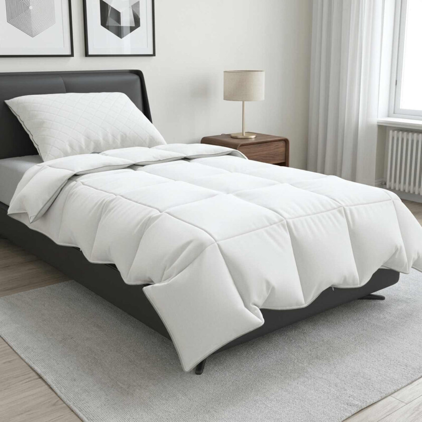 Dyne FULDA 135 x 200 cm Sommer 100 GSM 90% Gjess Dun Hvit