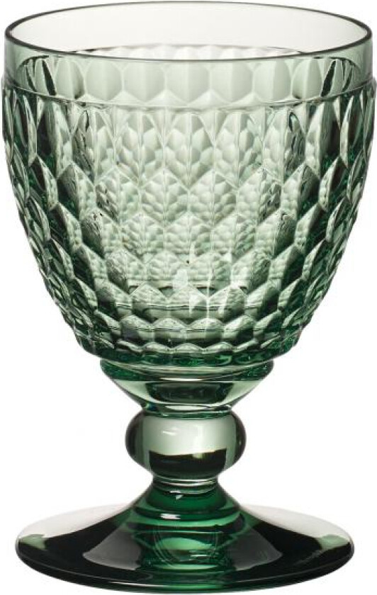 Boston Coloured, Rødvin glass, Årgangs glass, Glass, Grønn, 310 ml, 13,2 cm