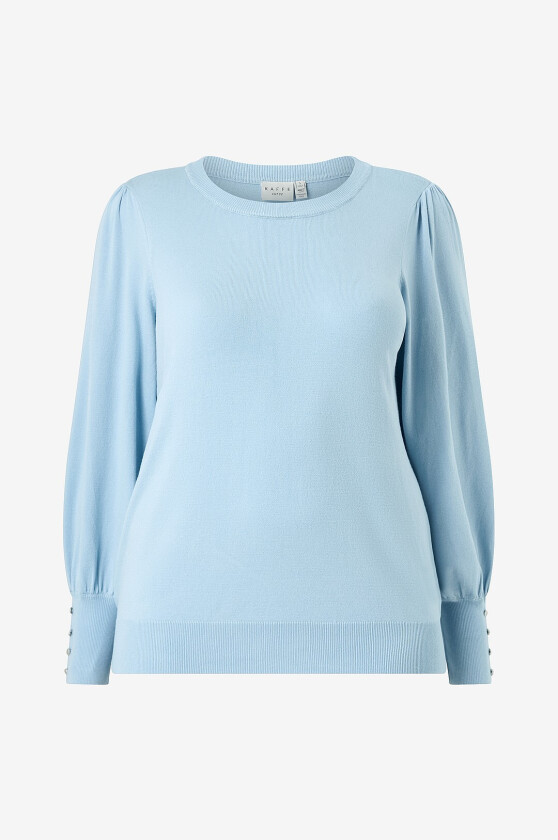 Collegegenser KClizzy Round Neck Pullover Buttons - Blå