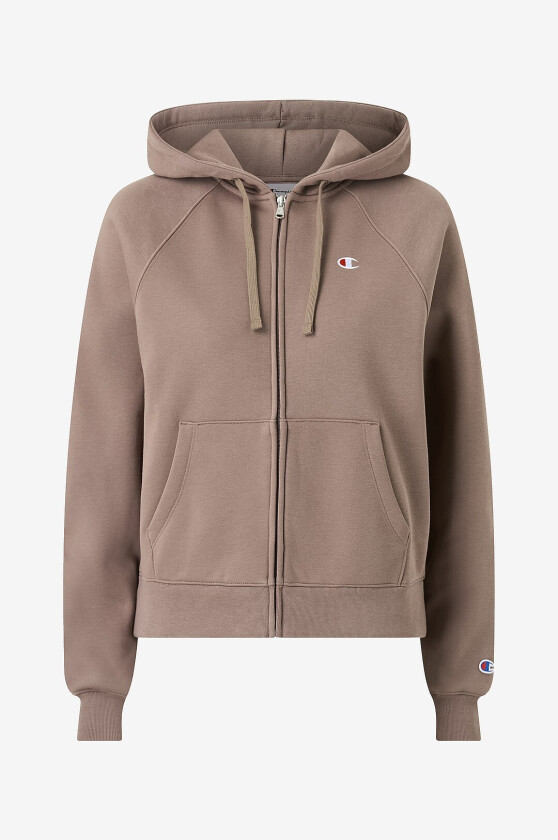Hettegenser Full Zip Hoodie Sweatshirt - Brun