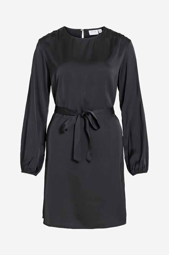 Kjole viEnna Ravenna L/S O-neck - Svart