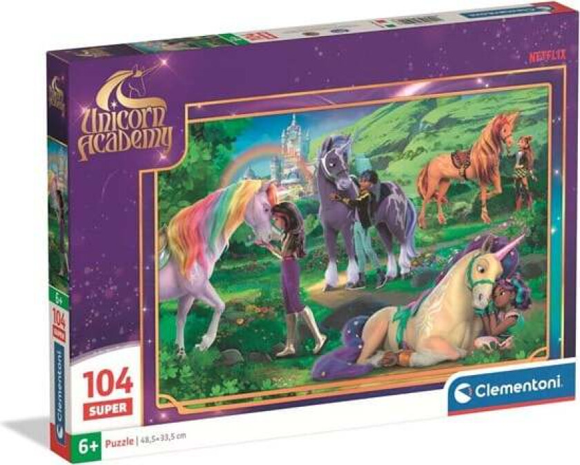 Puzzle Super Unicorn Academy -2- 104 pieces Gulv