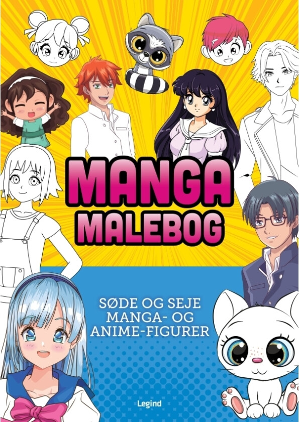 Manga fargeleggingsbok