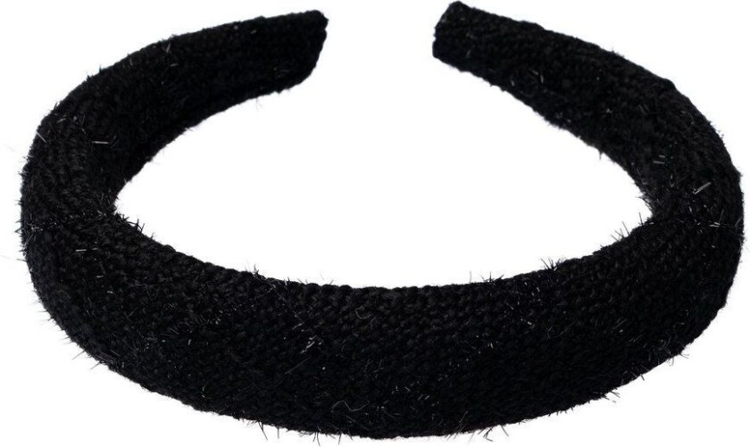 DARK Tweed Hair Band Broad Black