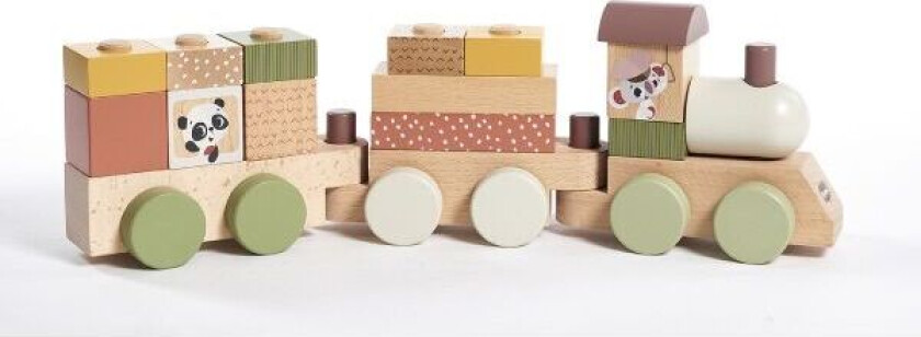 Stabletog / Wooden Stacking Train - Boho Chic