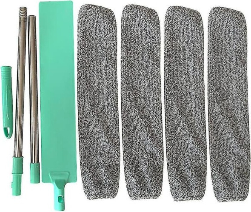 Bilde av Sengekant støvbørste Lang håndtaksmopp Gjenbrukbar Mikrofiber Støvklut Feiing Børste