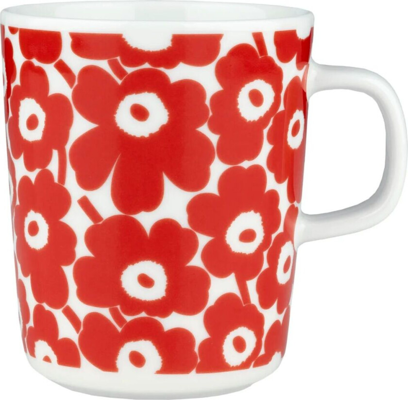 Pikkuinen Unikko kopp 25 cl White-red