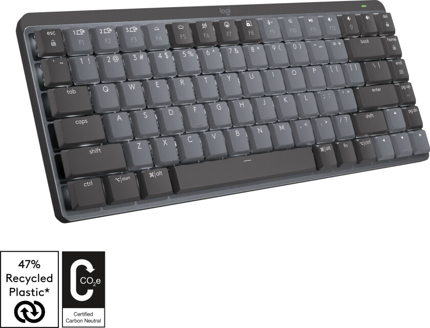 Mx Mechanical Mini Trådløs Low Profile Tastatur [Tactile Quiet] - Grap