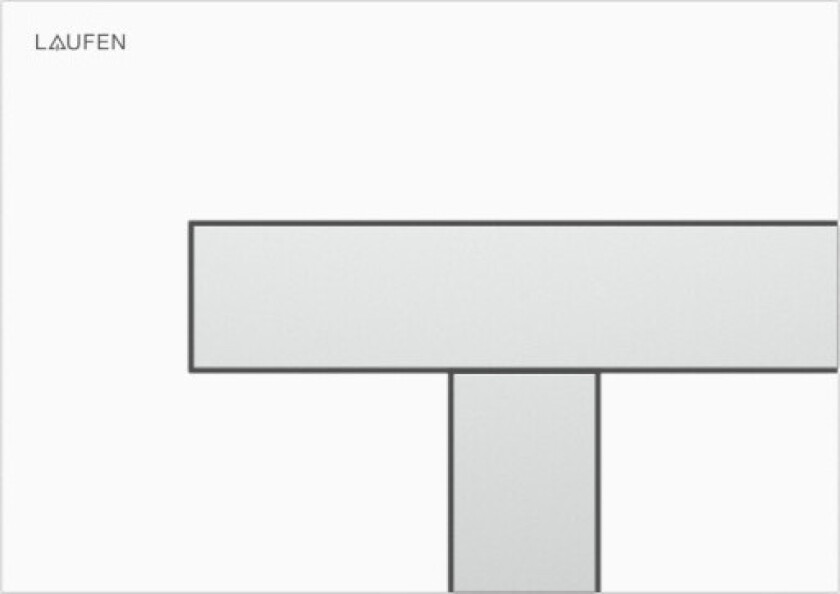 Lis AW100 betjeningsplate, hvit/matt krom