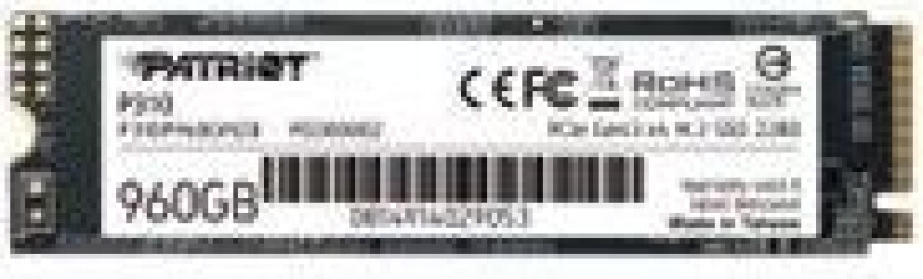 Patriot P310 - SSD - 960 GB - intern - M.2 2280 - PCIe 3.0 x4 (NVMe)