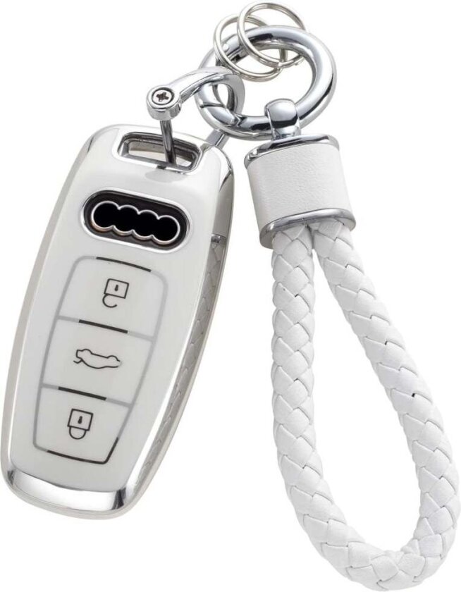 Bilnøkkeldeksel med nøkkelring Audi A