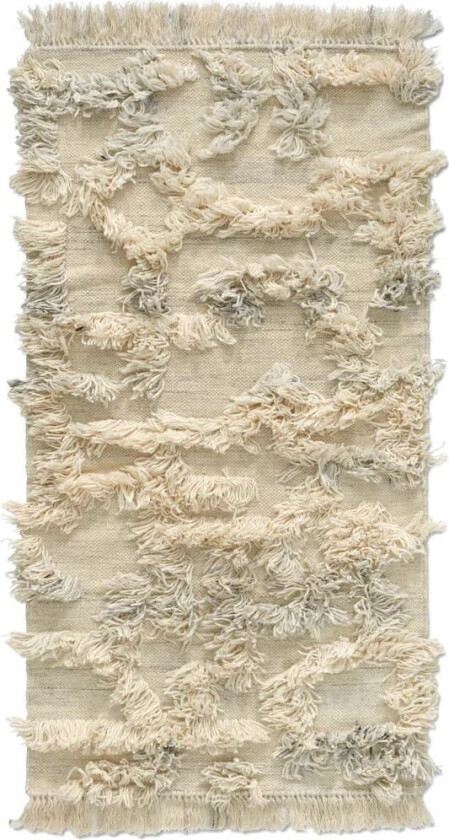 Rio ullteppe 80x150 cm Ivory-melange
