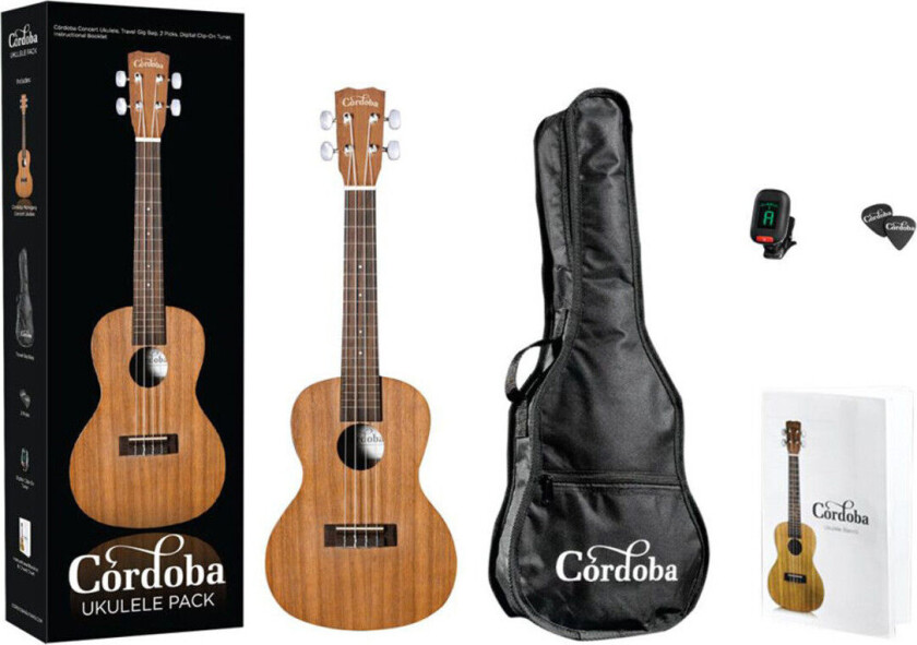 Cordoba UP100 Complete Concert Ukulele Pack
