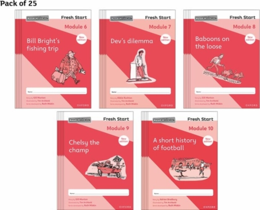 Read Write Inc. Fresh Start: 2024 Modules 6-10 - Pack of 25 av Gill Munton, Abbie Rushton (Paperback)