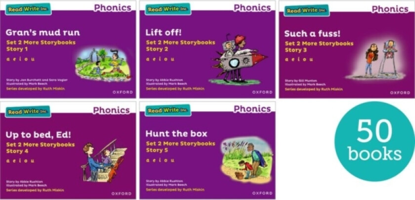 Read Write Inc. Phonics: Purple Set 2 More Storybooks (Pack of 50) av Gill Munton, Jan Burchett, Sara Vogler (Paperback)