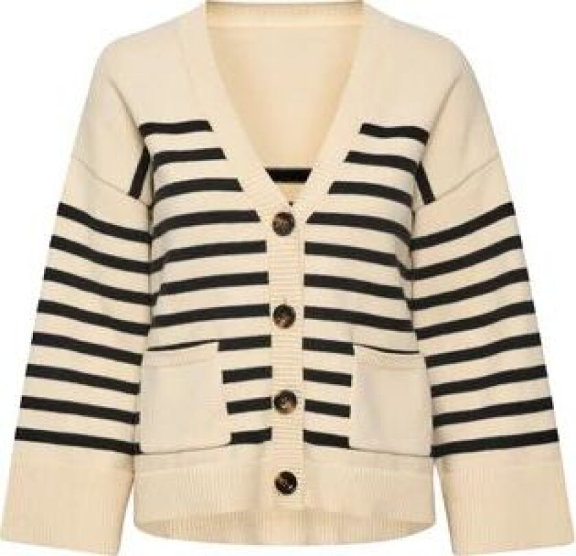 Bilde av EmblaGZ Cardigan - Black/Off White XS