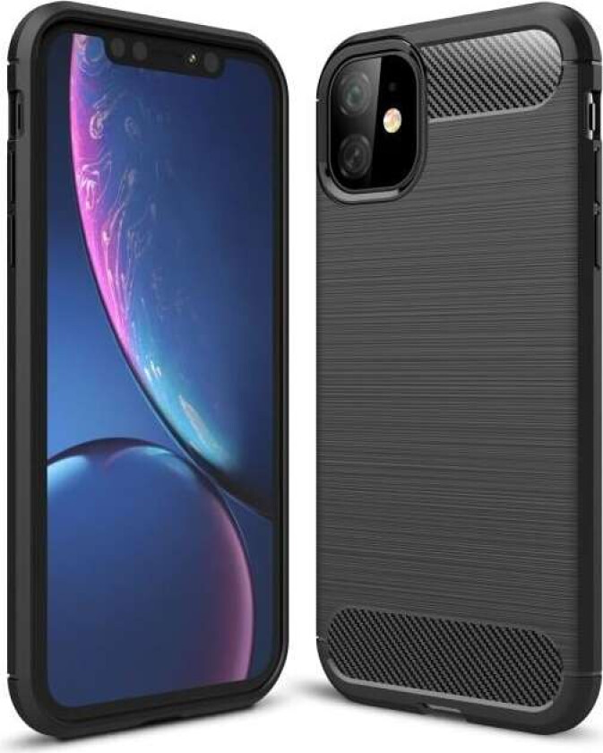SiGN Carbon Fiber Deksel for iPhone 11 - Svart