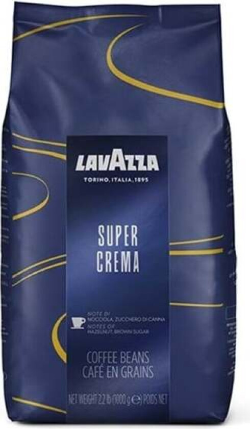 Super Crema Espresso kaffebønner 1kg/pose - (karton á 6 kilogram)