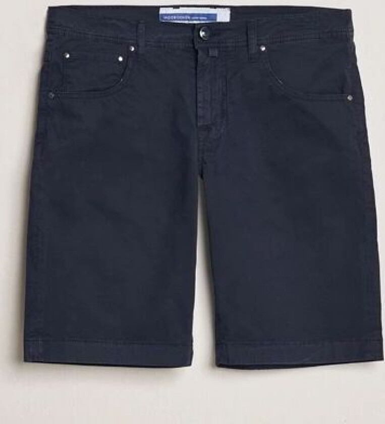 Nicolas Cotton Gabardine Shorts Navy