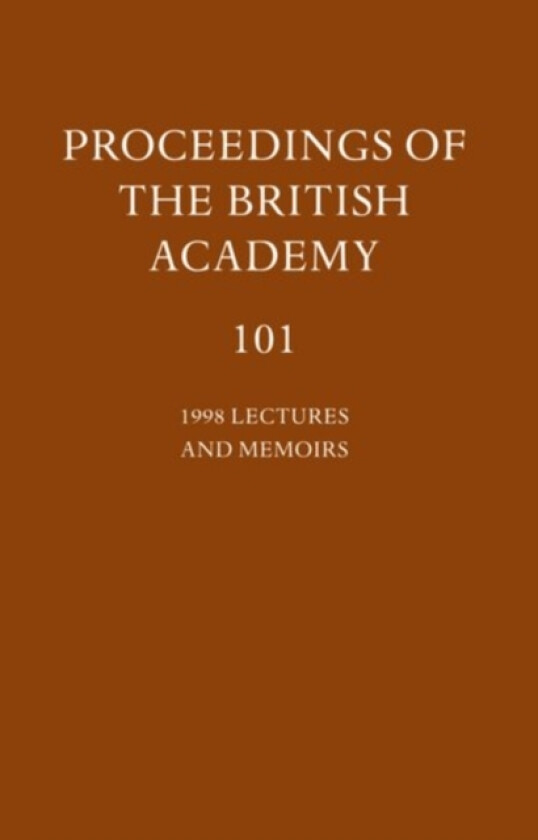 1988 Lectures and Memoirs av The British Academy (Hardcover)
