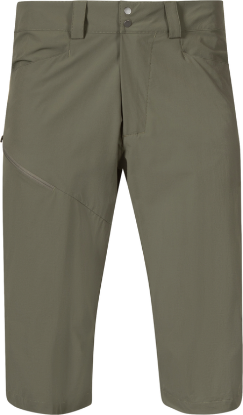 Men's Vandre Light Softshell Long Shorts Green mud 48, Green mud