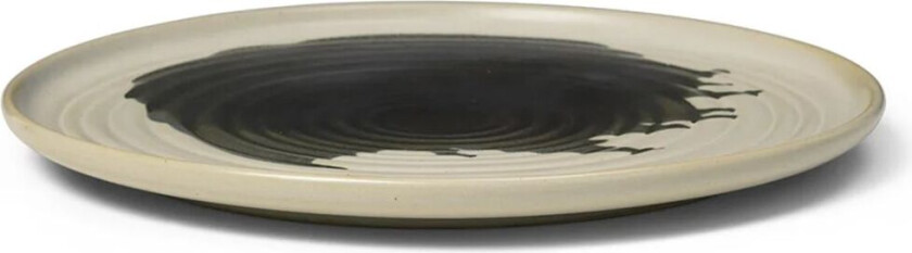 Omhu tallerken ⌀26,5 cm off white-charcoal