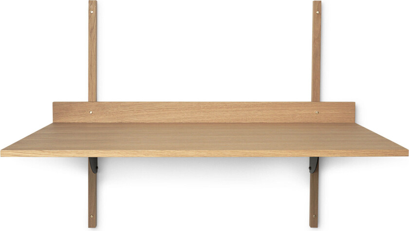 Sector skrivebord Oak-black brass