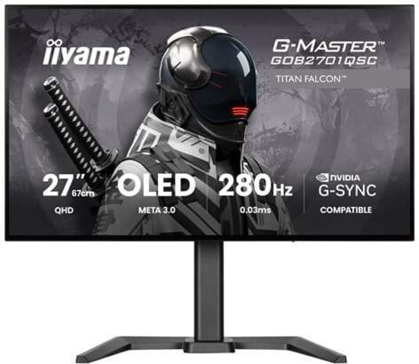 27" iiyama G-MASTER Titan Falcon GOB2701QSC-B1 - OLED monitor - QHD - 27" - HDR