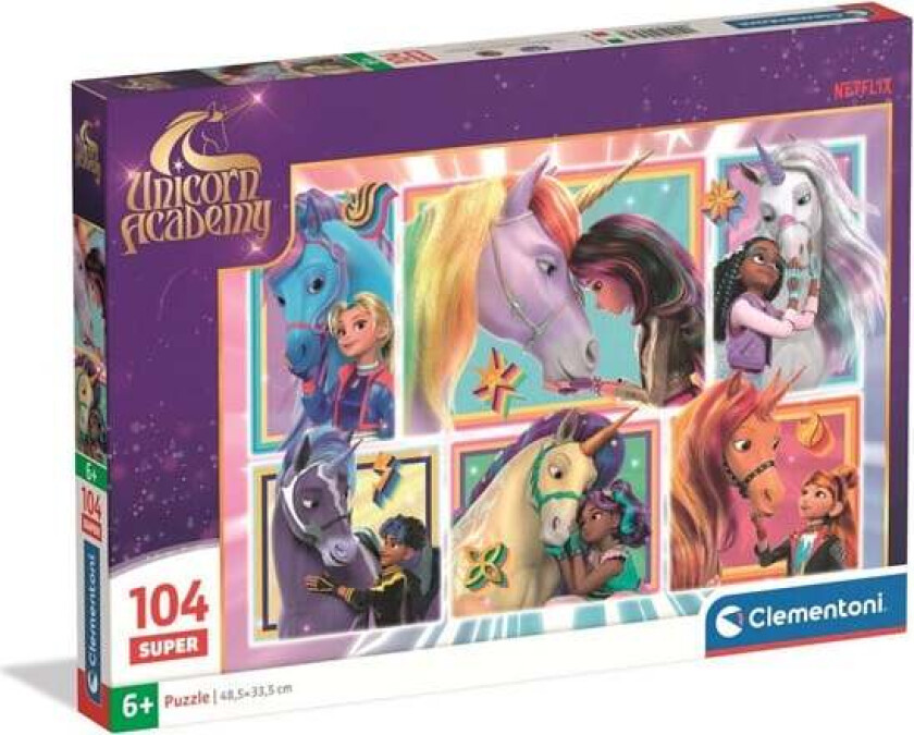 Puzzle Super Unicorn Academy -3- 104 pieces Gulv