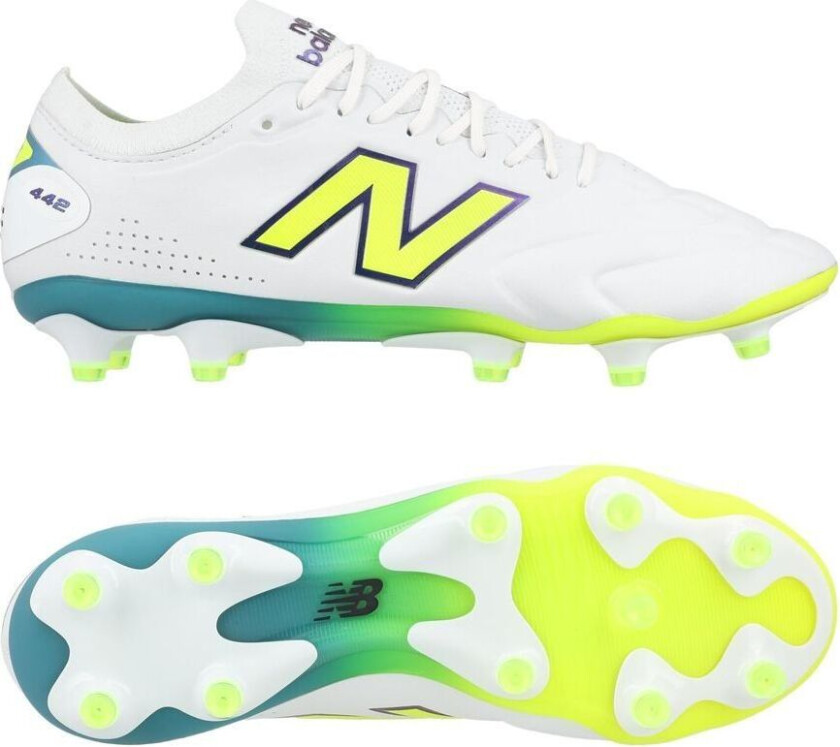 442 V3 Elite Knit Fg Neon Tide - Gress (Fg), størrelse 45½
