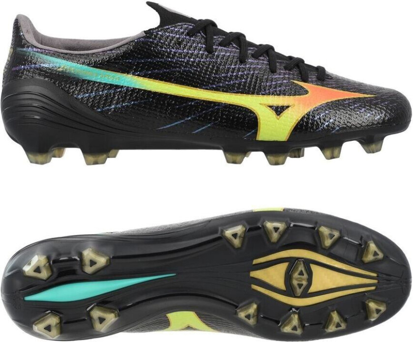 Alpha Iii Elite Fg Bright Black - Svart/oransje/evening Prim - Gress (Fg), størrelse 46