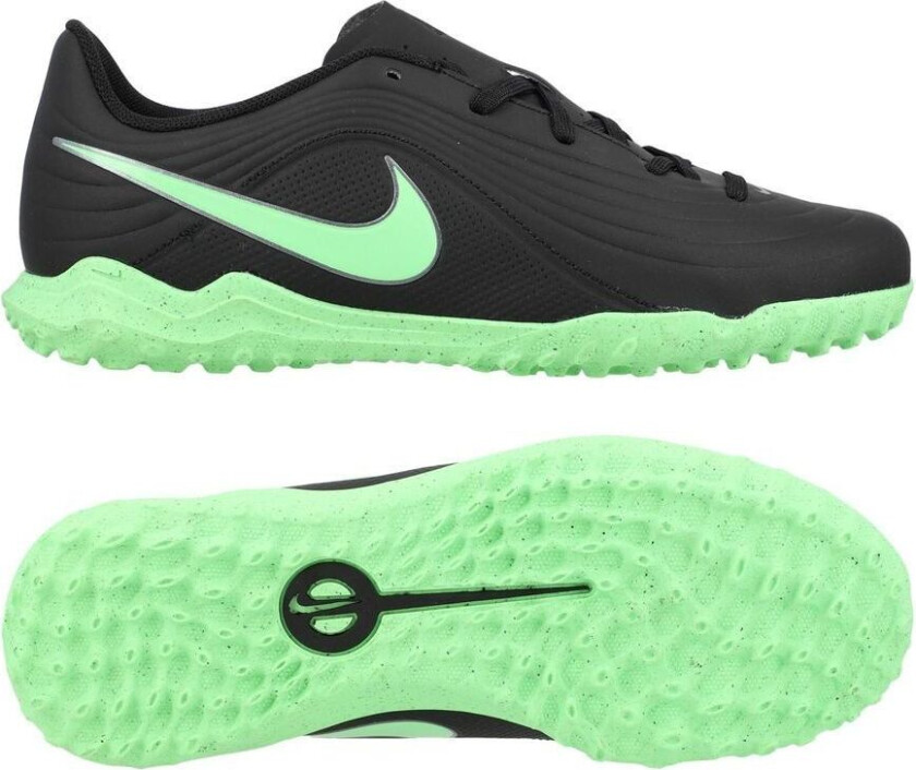 Tiempo Maestro Club Tf Shadow - Svart/illusion Green Barn - Turf (Tf), størrelse 34