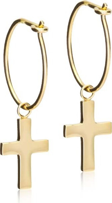GT Ear Ring 14 mm, Pendant Cross 11 mm