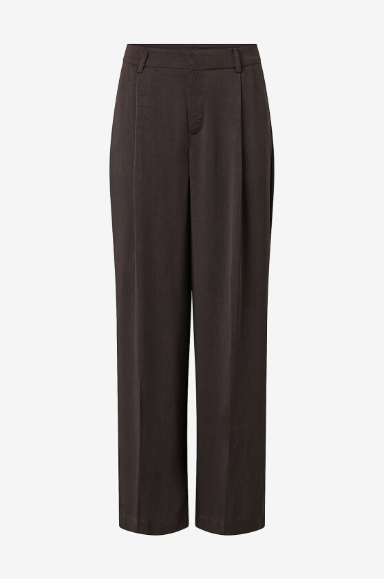Bukser Pleated Satin - Brun