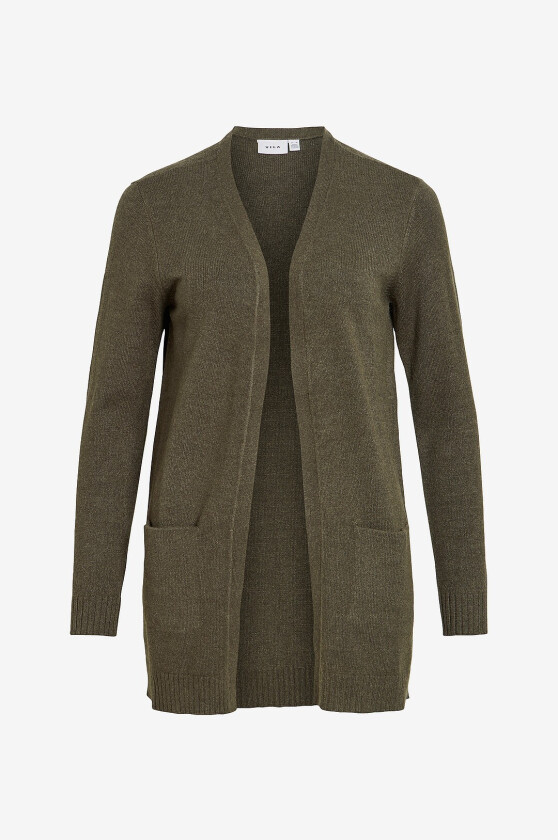 Cardigan viRil L/S Open Knit - Grønn