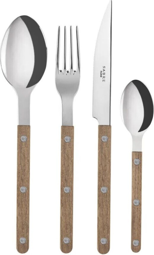 SABRE Paris Bistrot bestikk 24 deler Teak wood