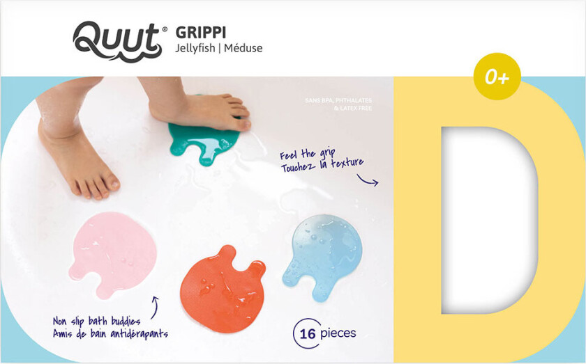 Grippi - Jellyfish 16 stk. - Multi Farger - - OneSize - Badematte