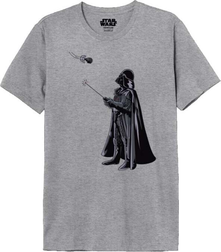 Disney T-skjorte - Vader Drone - M til XXL - Herrer - gråmelert